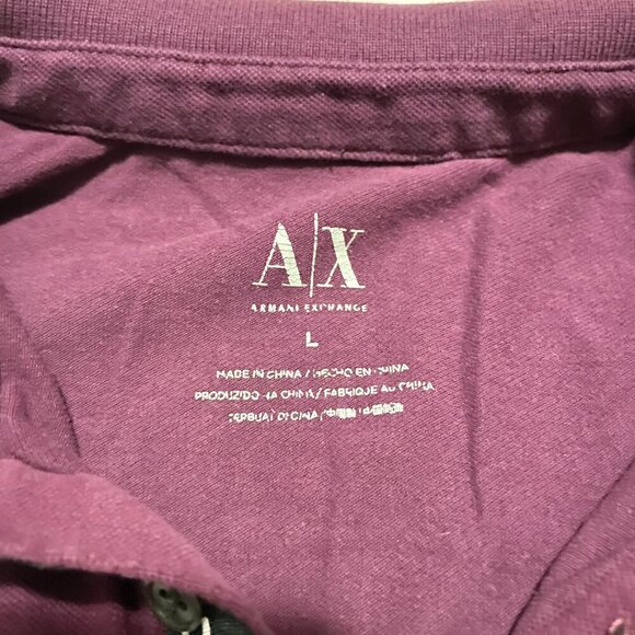 Armani Exchange Polo Shirt Short Sleeve Size L - Picture 2 of 16